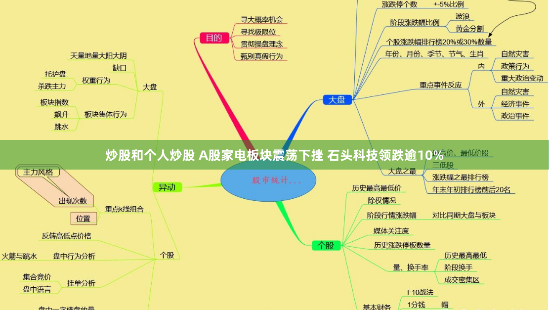 炒股和个人炒股 A股家电板块震荡下挫 石头科技领跌逾10%